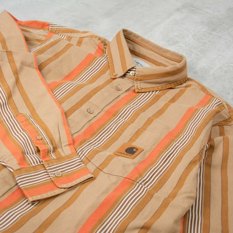 Shirts * | Carhartt Wip Dorado Shirt Leather Moon