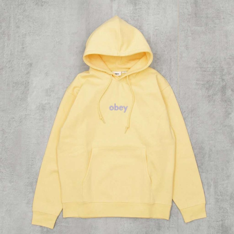 Sweats & Hoods * | Obey Lowercase Hood Butter