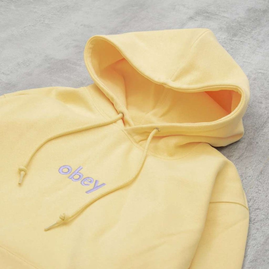 Sweats & Hoods * | Obey Lowercase Hood Butter