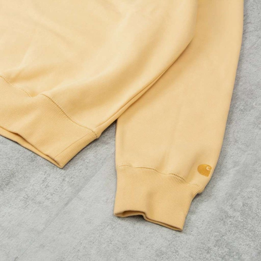 Sweats & Hoods * | Carhartt Wip Chase Sweatshirt Citron / Gold