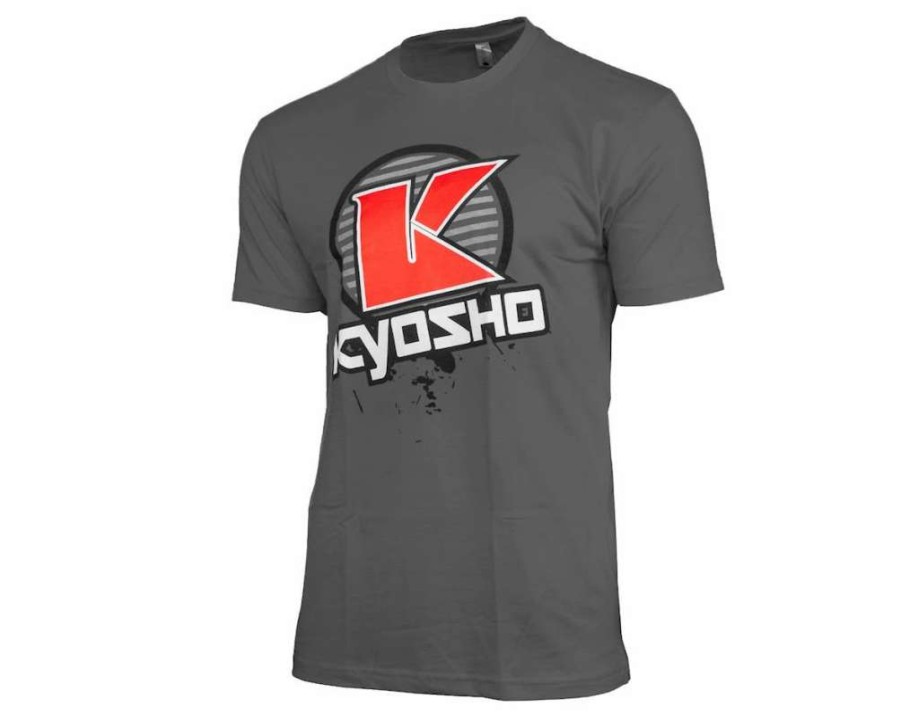 T-Shirts * | Kyosho "K Circle" Short Sleeve T-Shirt (Grey) (2Xl)