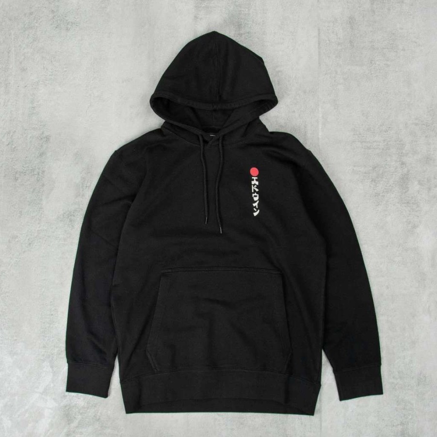 Sweats & Hoods * | Edwin Kamifuji Heavy Felpa Hoodie Sweat Black