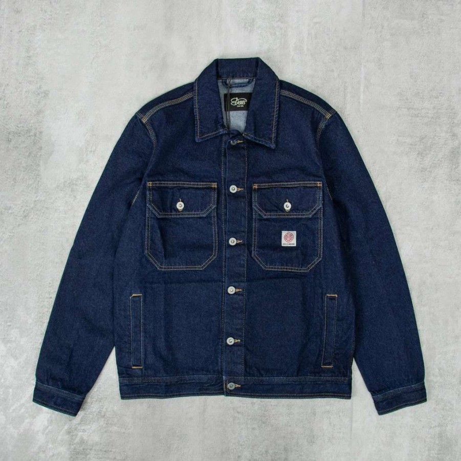 Shirts * | Deus Ex Machina Kanan Work Jacket Dry Indigo