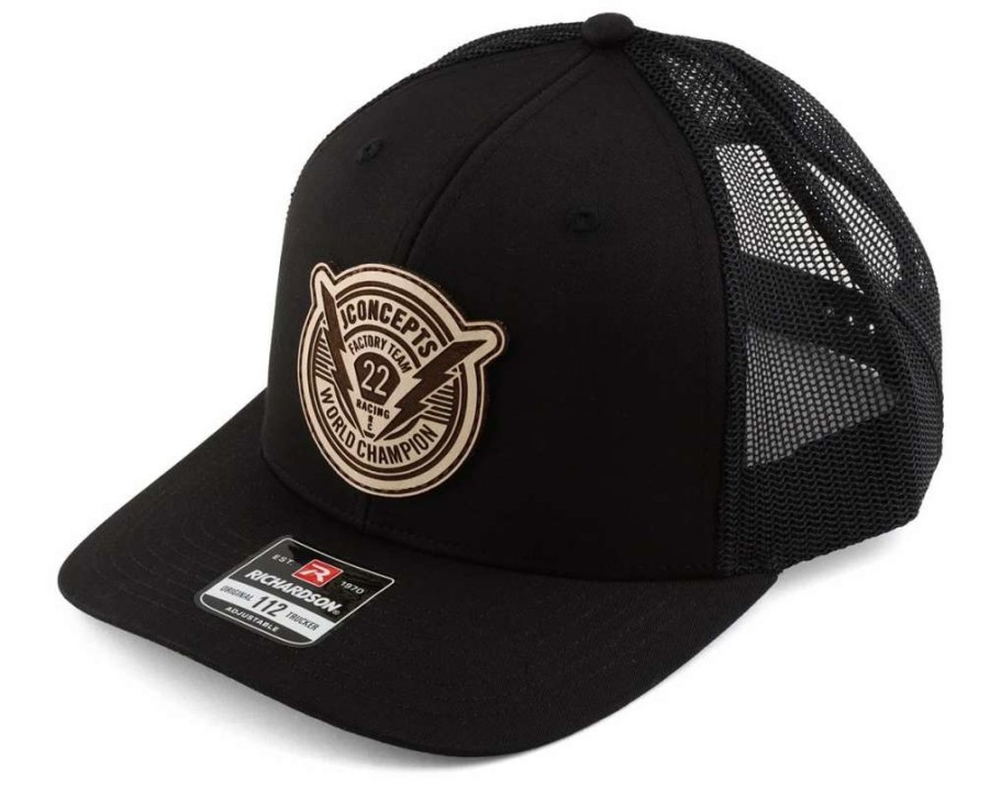 Hats * | Jconcepts Forward Pursuit 2022 Snapback Round Bill Hat (Black) (One Size Fits Most)