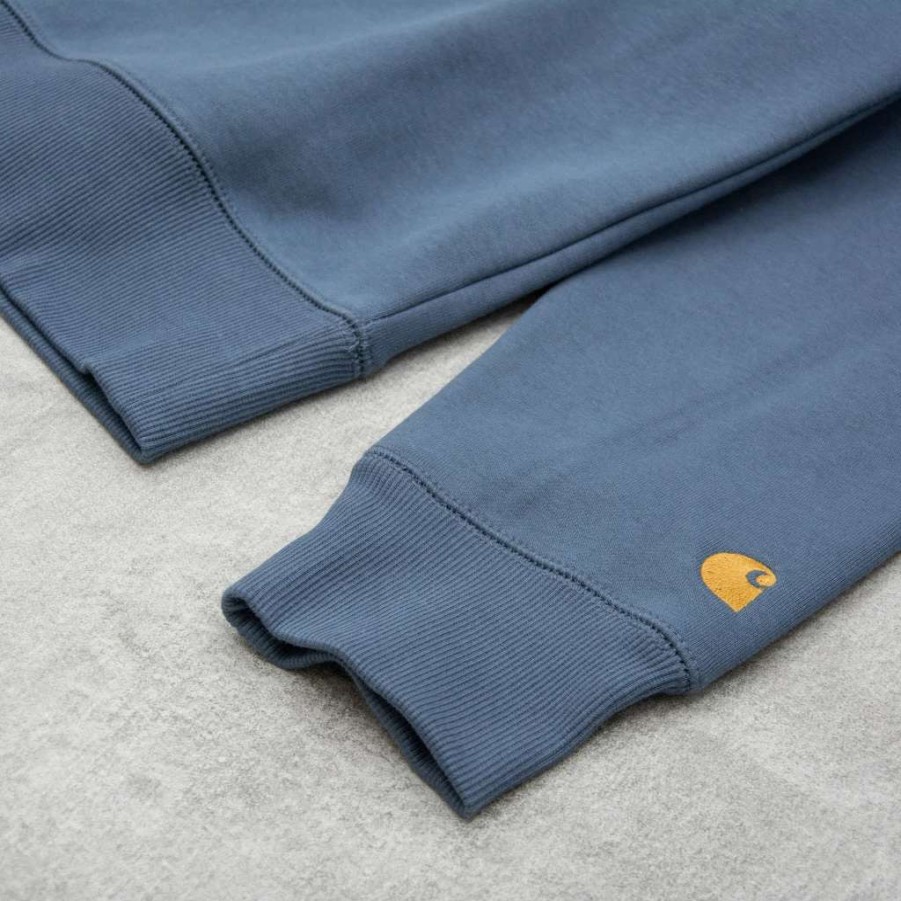 Sweats & Hoods * | Carhartt Wip Chase Sweatshirt Storm Blue