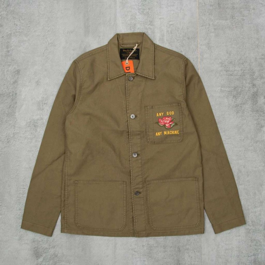 Shirts * | Deus Ex Machina P-41 Overshirt Olive Drab