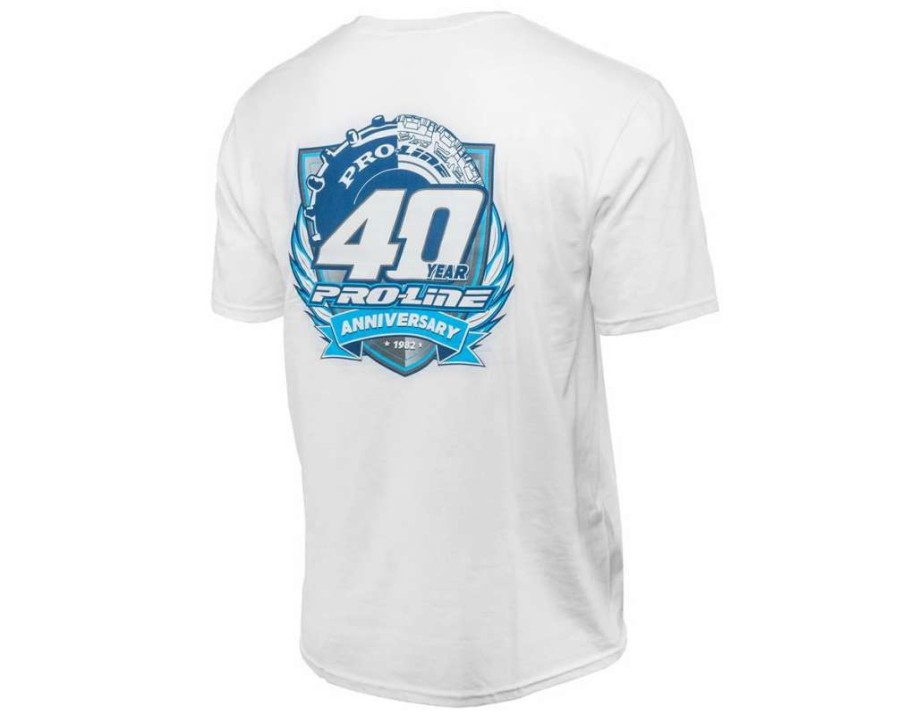 T-Shirts * | Pro-Line 40Th Anniversary T-Shirt (White) (L)