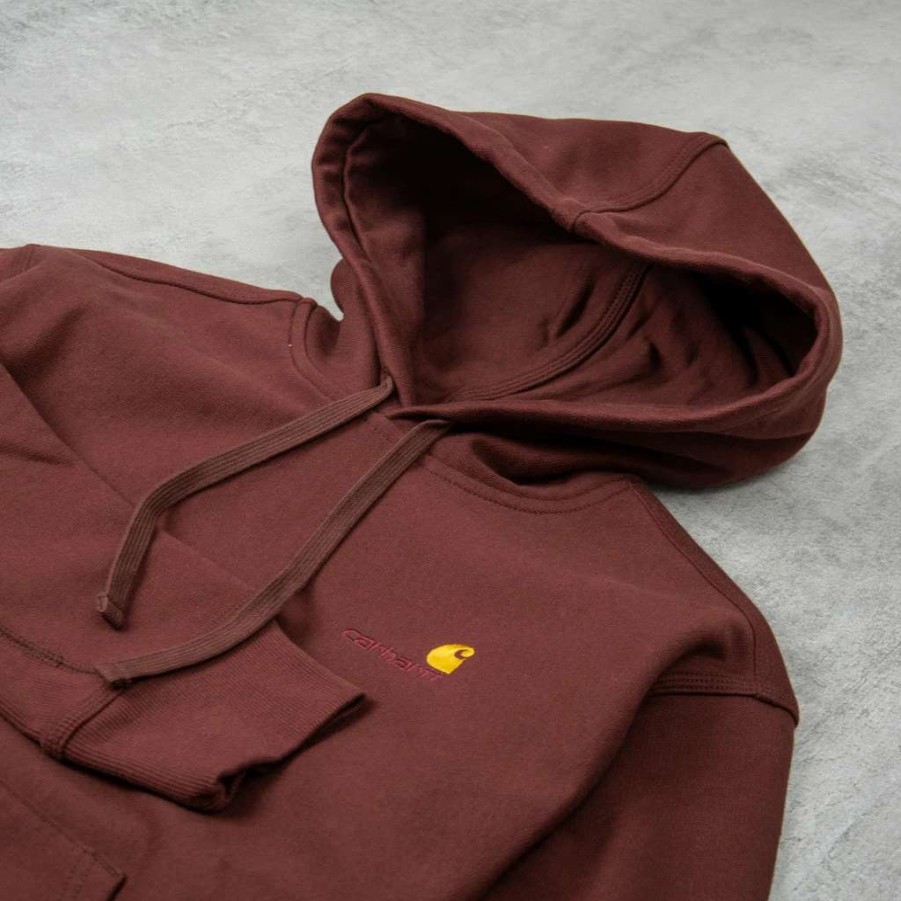 Sweats & Hoods * | Carhartt Wip American Script Hooded Sweat Ale