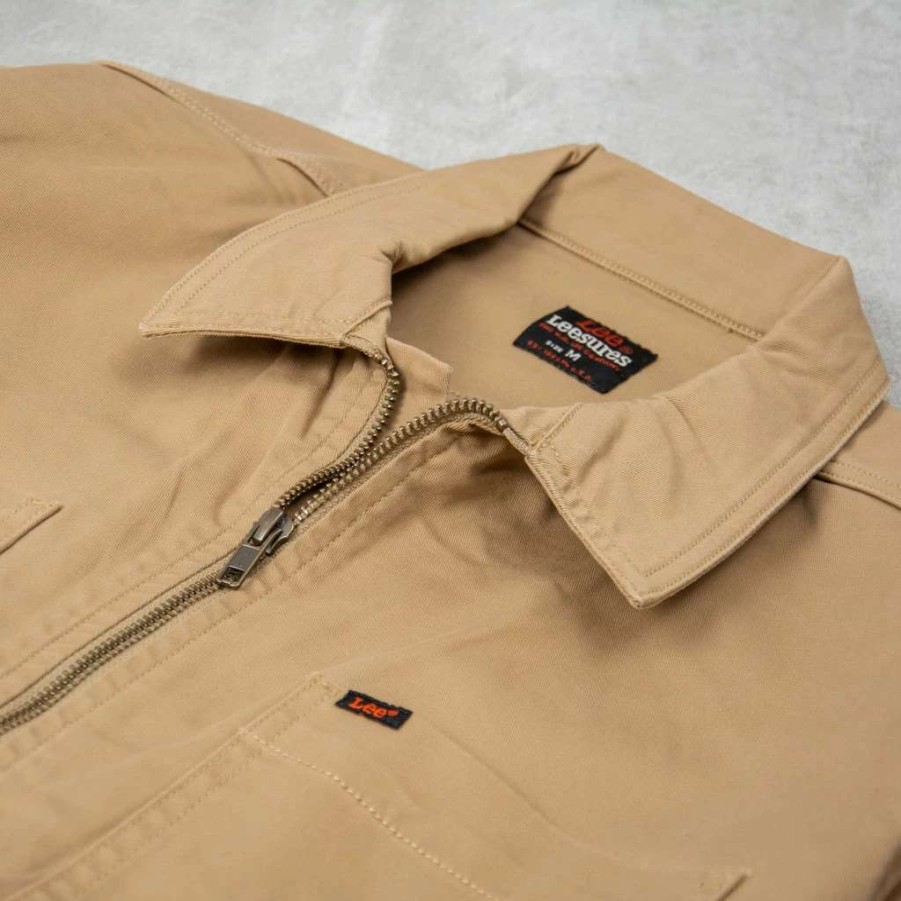 Shirts * | Lee Chetopa Zip Overshirt Clay