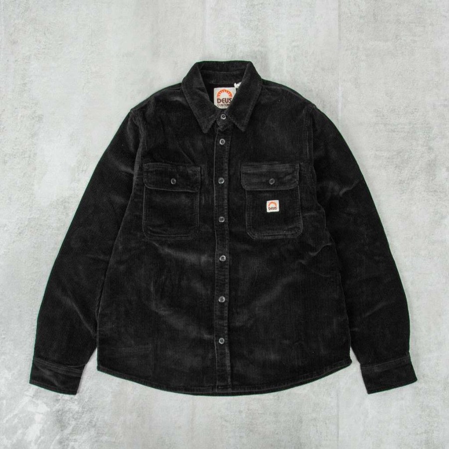 Shirts * | Deus Ex Machina Vacay Cord Shirt Anthracite