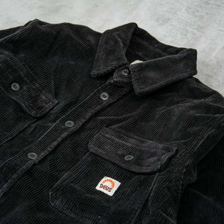 Shirts * | Deus Ex Machina Vacay Cord Shirt Anthracite