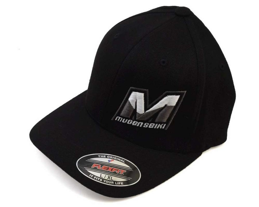 Hats * | Mugen Seiki "M" Logo Flexfit Baseball Cap (Black) (L/Xl)