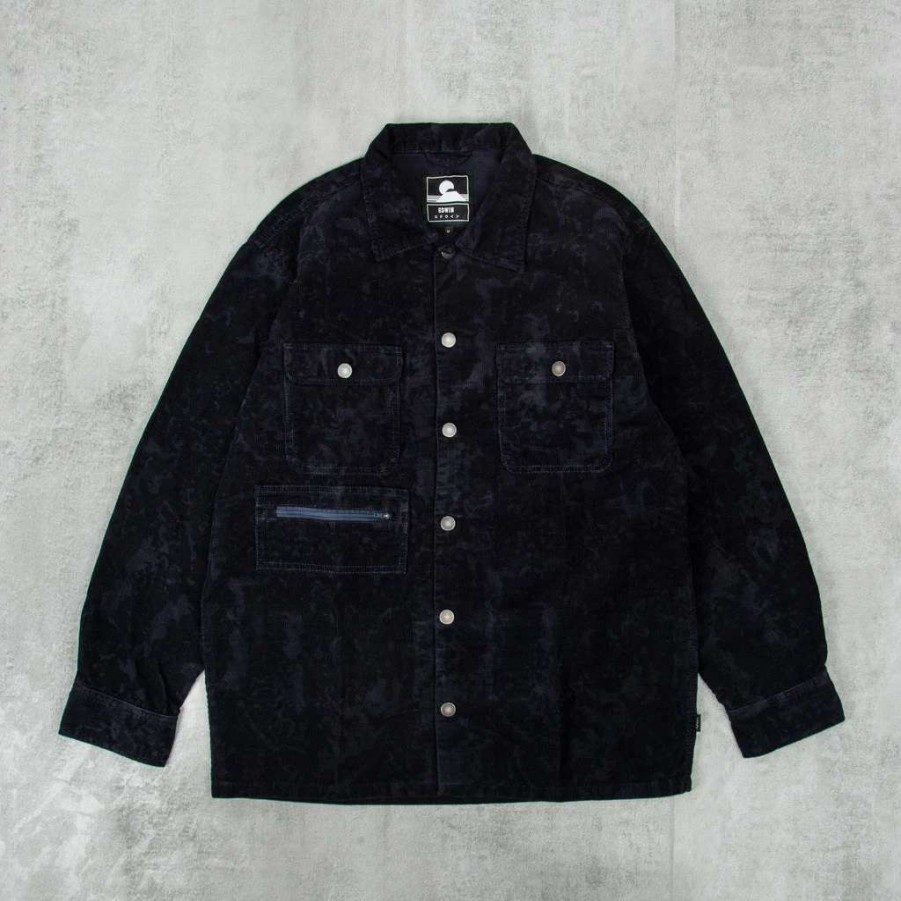 Shirts * | Edwin Rey Overshirt Dark Navy Jigsaw