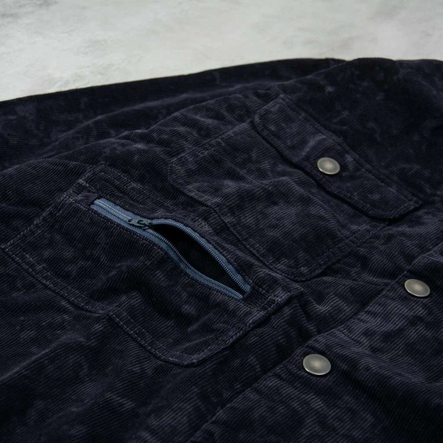 Shirts * | Edwin Rey Overshirt Dark Navy Jigsaw