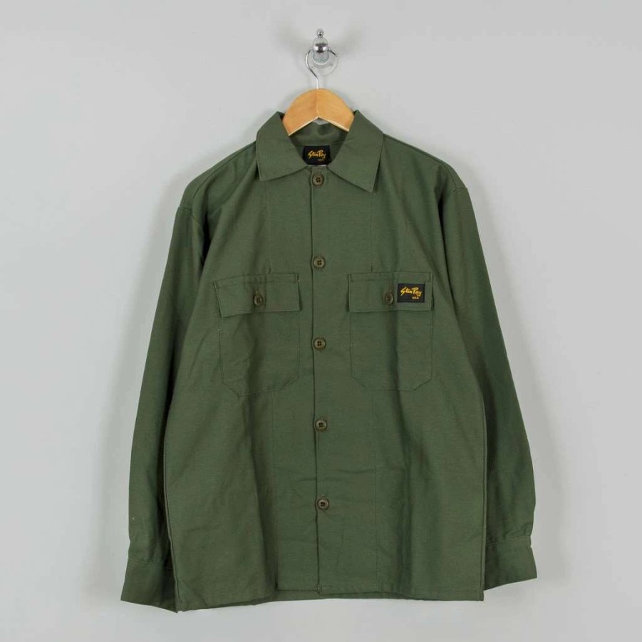 Shirts * | Stan Ray 2 Pocket Shirt Olive