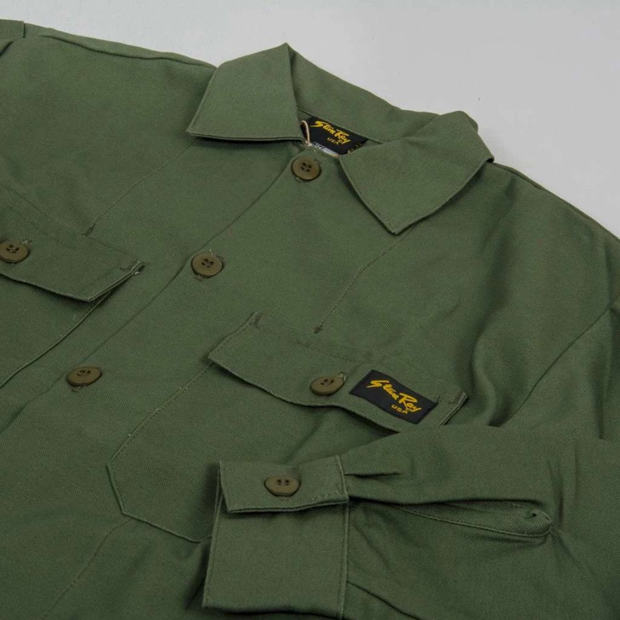 Shirts * | Stan Ray 2 Pocket Shirt Olive