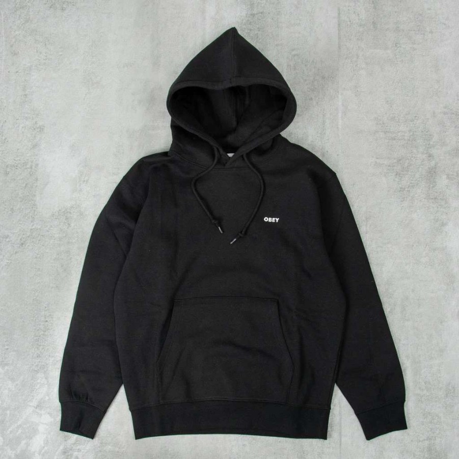 Sweats & Hoods * | Obey Established Works Bold Hood Black