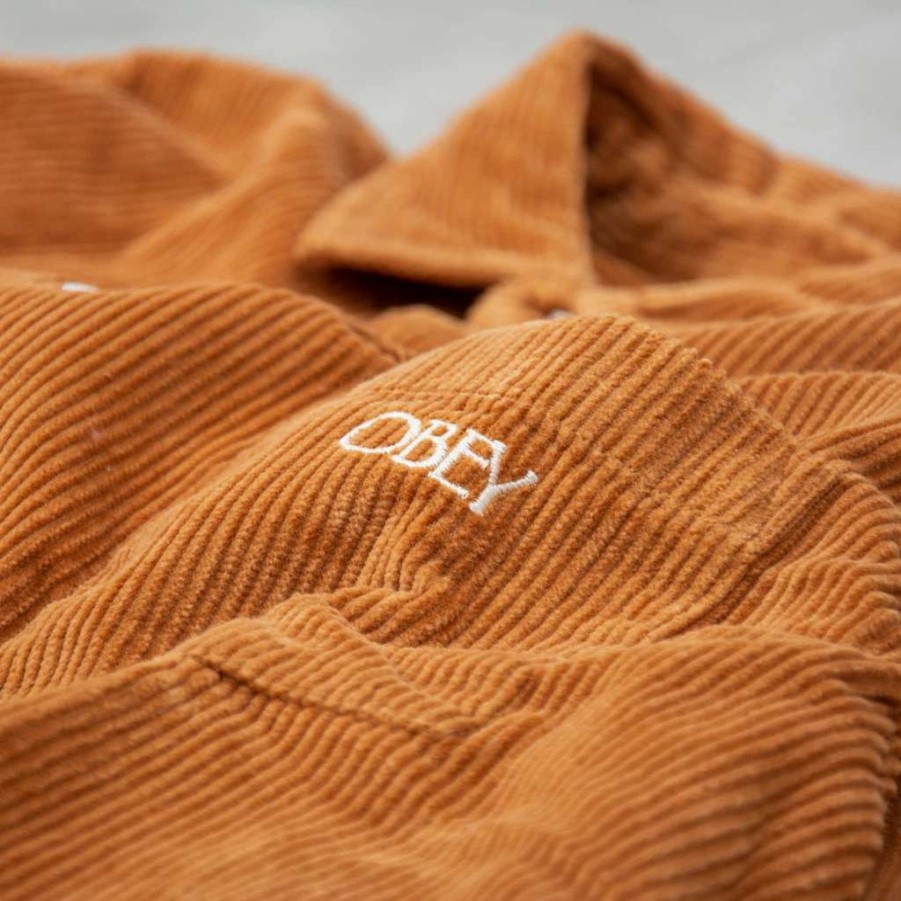 Shirts * | Obey Julian Woven Brown Sugar