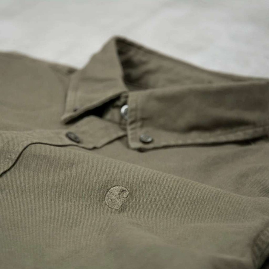 Shirts * | Carhartt Wip Bolton L/S Shirt Salvia