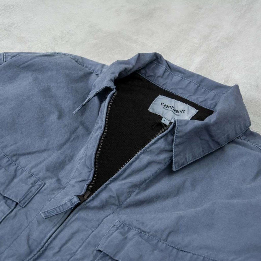 Shirts * | Carhartt Wip Kenard Shirt Storm Blue