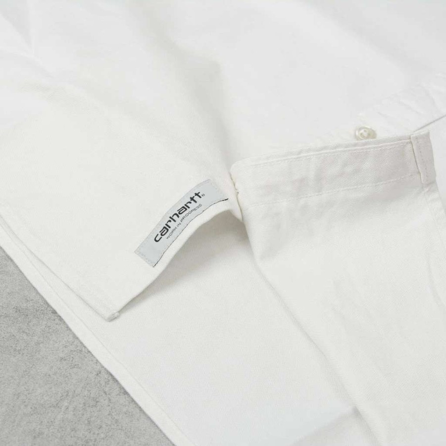 Shirts * | Carhartt Wip Bolton L/S Shirt White