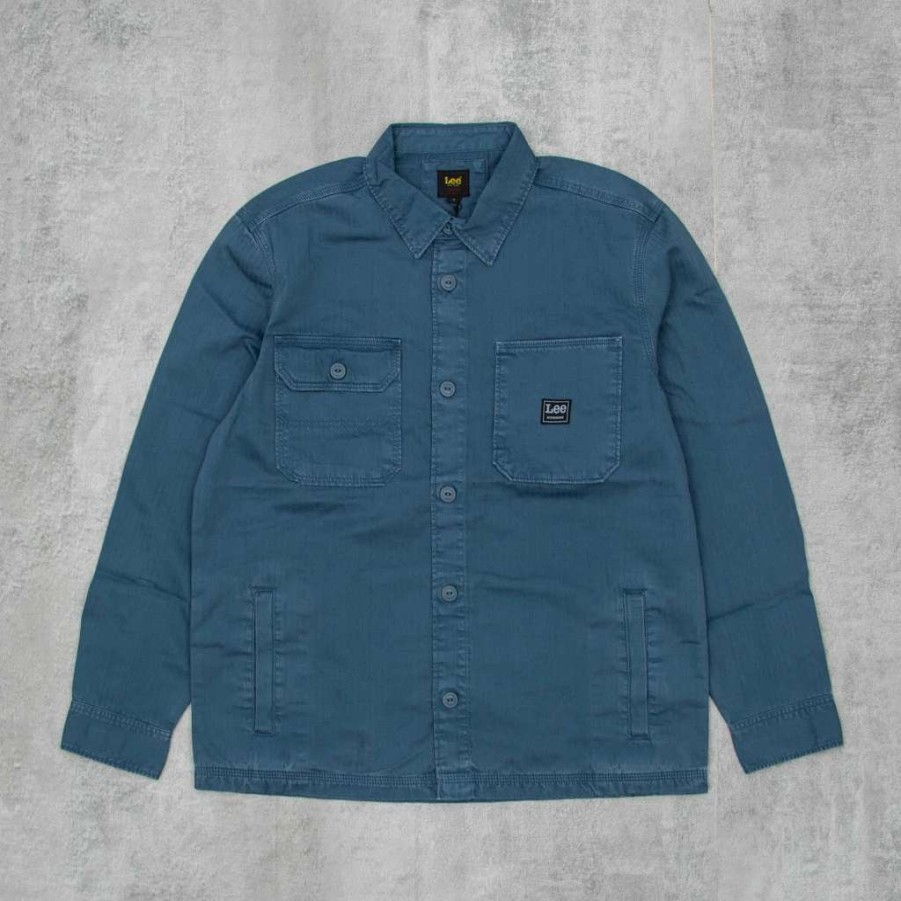 Shirts * | Lee Box Pocket Overshirt Teal