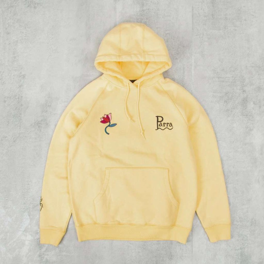 Sweats & Hoods * | By Parra The Secret Garden Hooded Sweat Pale Yellow