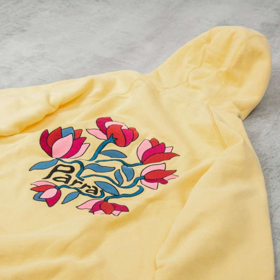 Sweats & Hoods * | By Parra The Secret Garden Hooded Sweat Pale Yellow