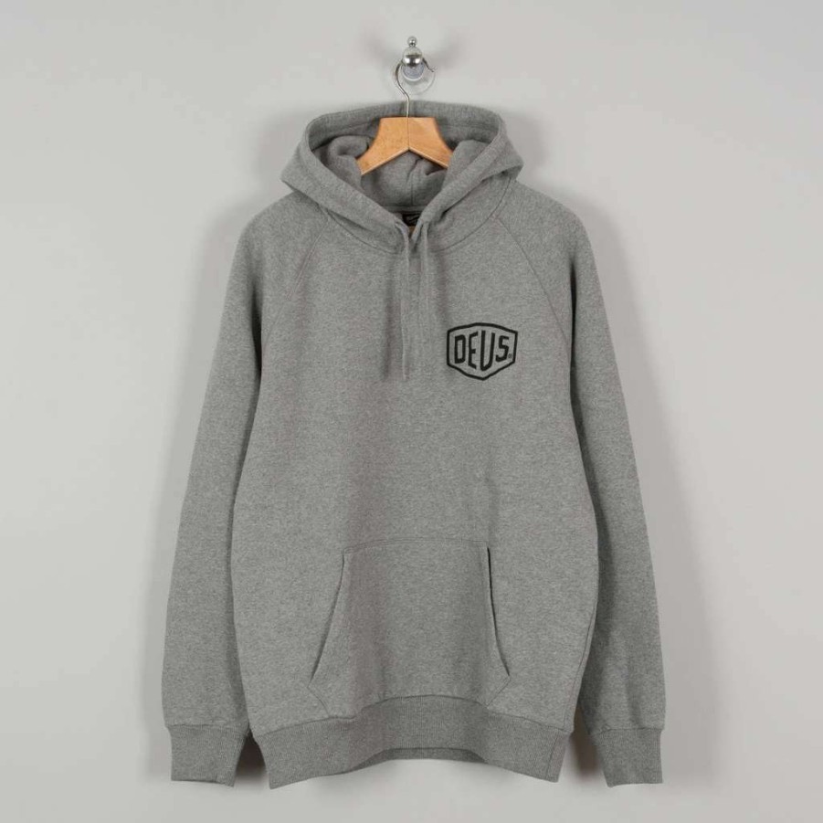 Sweats & Hoods * | Deus Ex Machina Tokyo Address Hoody Grey Marle