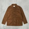 Shirts * | Uskees 3001 Button Corduroy Overshirt Brown