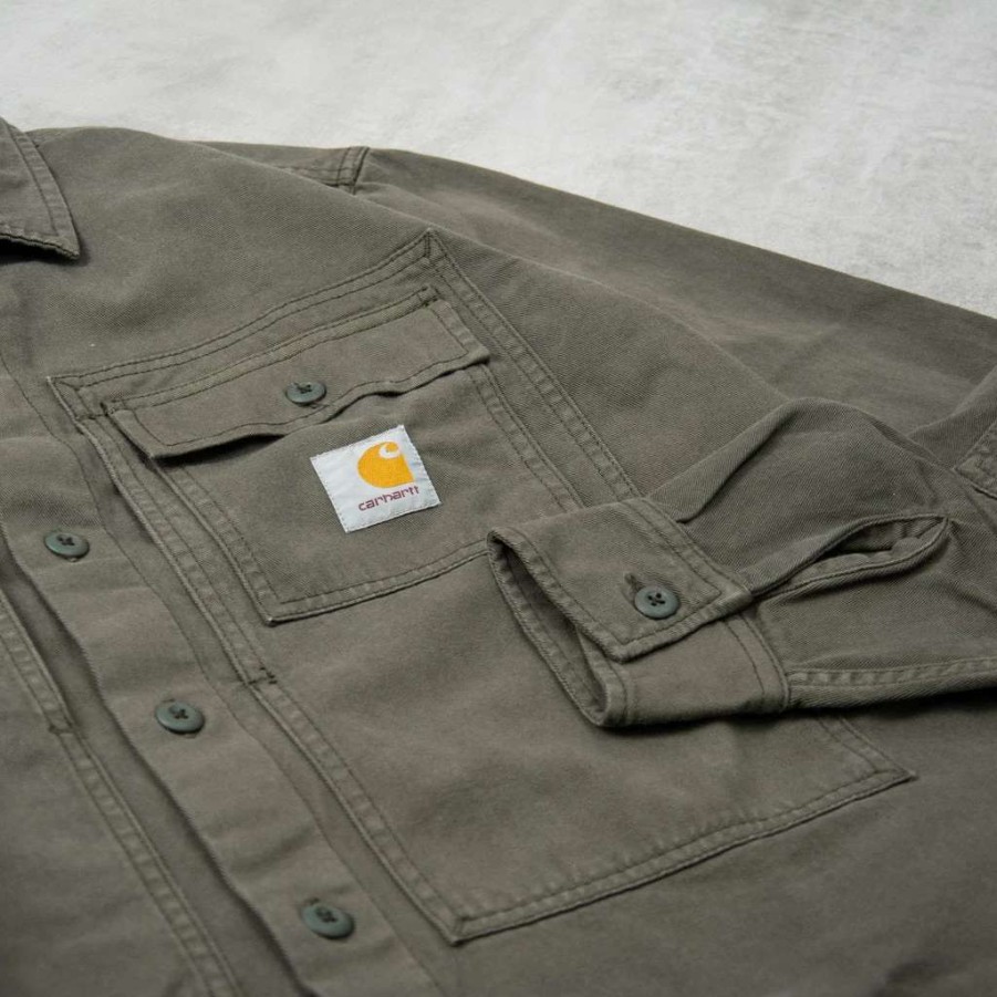 Shirts * | Carhartt Wip Charter Shirt Boxwood