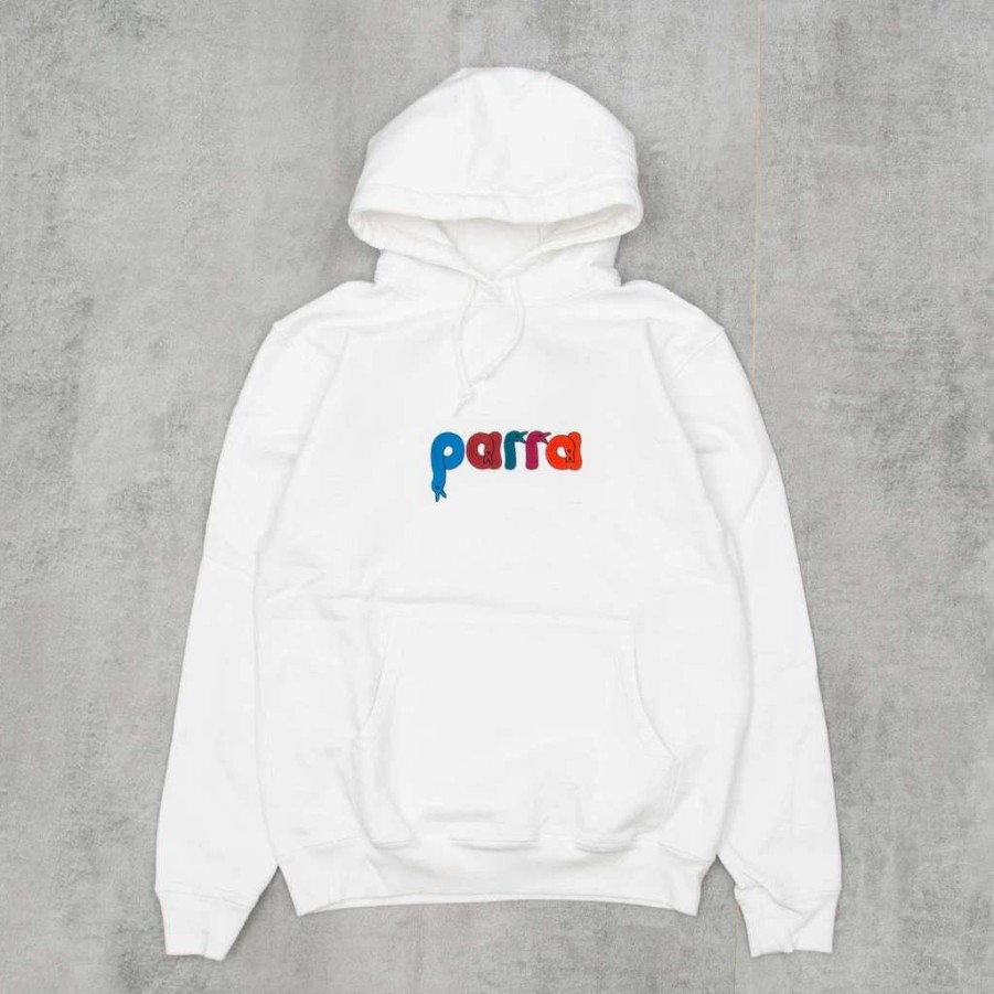 Sweats & Hoods * | By Parra Bird Face Hoodie White