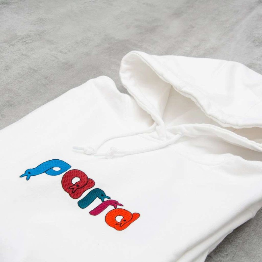 Sweats & Hoods * | By Parra Bird Face Hoodie White