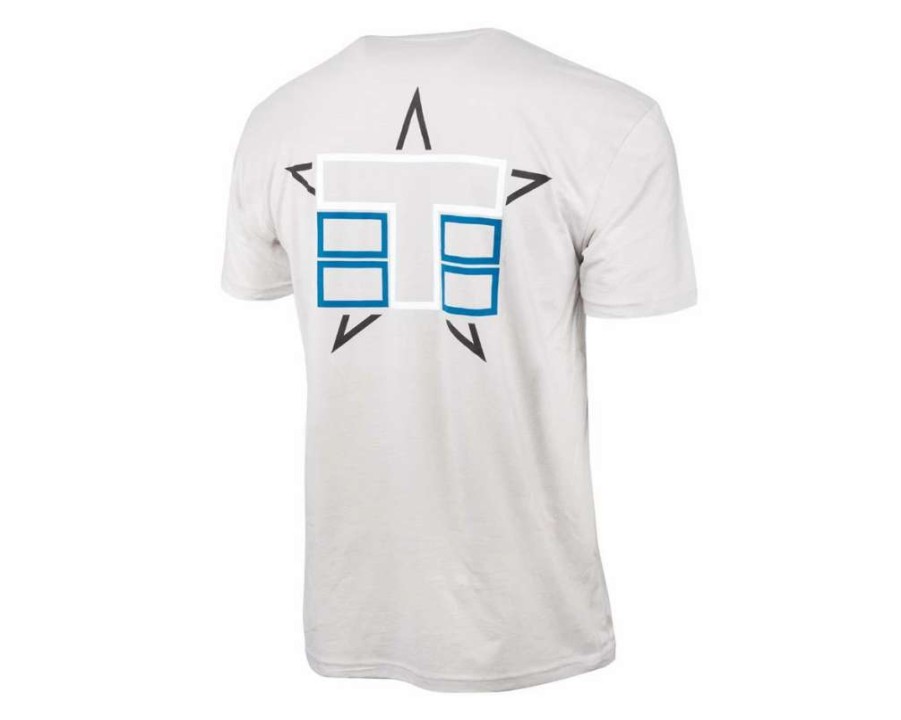 T-Shirts * | Tekno Rc Stacked Logo T-Shirt (Light Grey) (M)