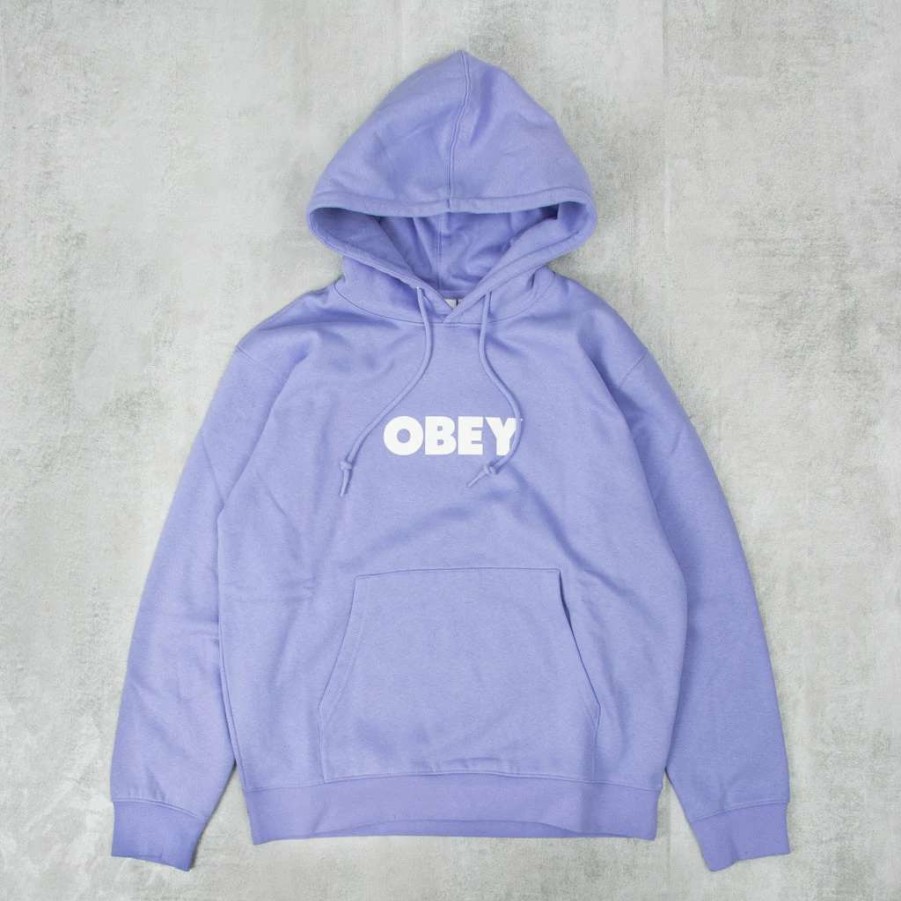 Sweats & Hoods * | Obey Bold Hood Digital Violet