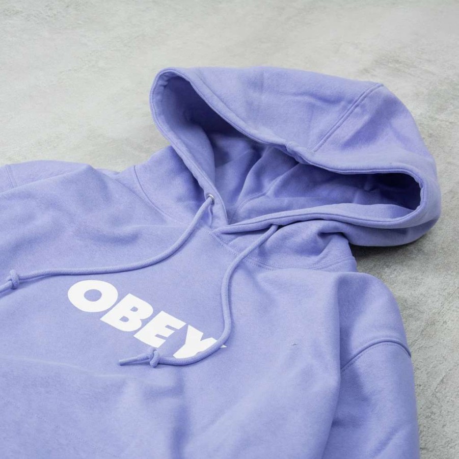 Sweats & Hoods * | Obey Bold Hood Digital Violet