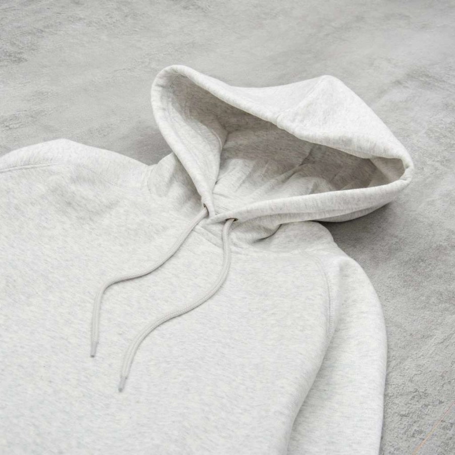 Sweats & Hoods * | Carhartt Wip Hooded Chase Sweatshirt Ash Heather / Gold