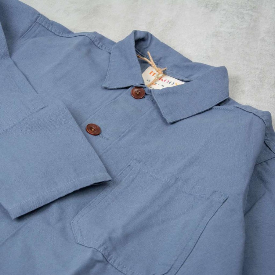 Shirts * | Uskees 3001 Button Overshirt Teal