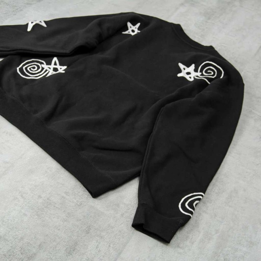 Sweats & Hoods * | Obey Gazin Crew Sweatshirt Black