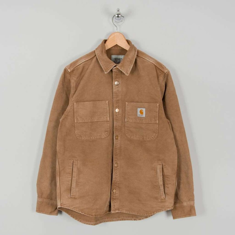 Shirts * | Carhartt Wip Glenn Shirt Jacket Hamilton Brown Worn