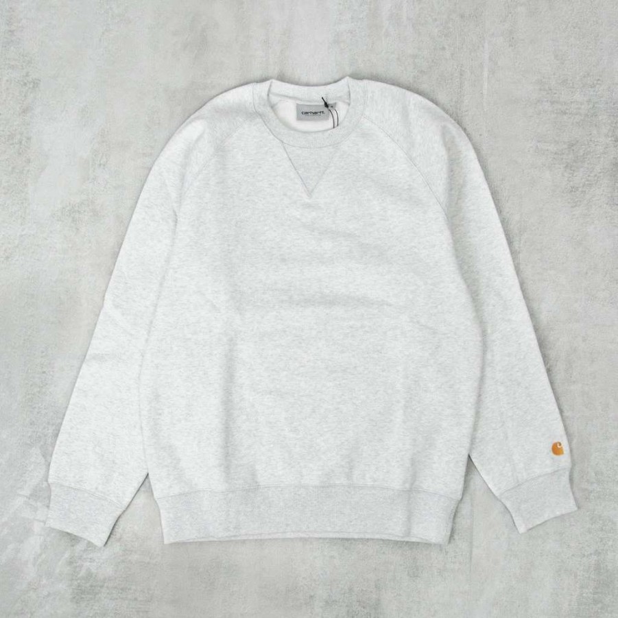 Sweats & Hoods * | Carhartt Wip Chase Sweatshirt Ash Heather