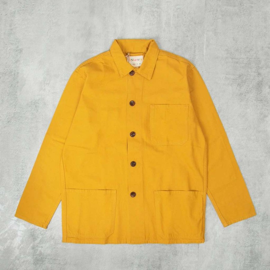 Shirts * | Uskees 3001 Button Overshirt Yellow