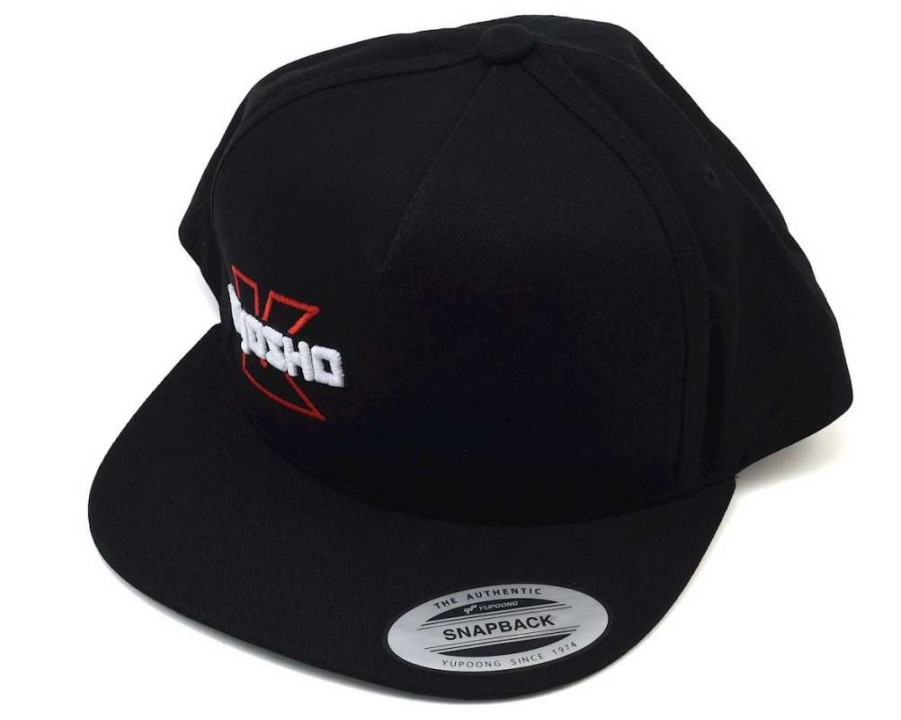 Hats * | Kyosho Snap Back Flat Bill Hat (Black) (One Size Fits Most)