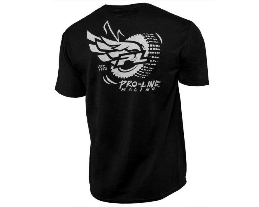 T-Shirts * | Pro-Line Wings T-Shirt (Black) (L)