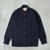 Shirts * | Uskees 3003 Button Single Pocket Shirt Midnight Blue